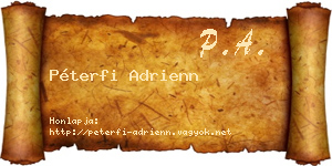 Péterfi Adrienn névjegykártya